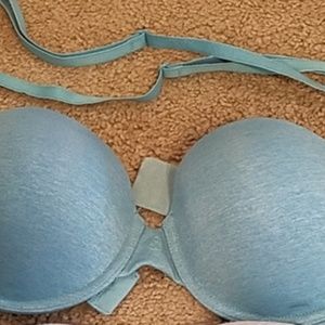 Light Blue 32C strapless Victoria Secret